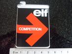 sticker Elf competition logo blik olie oil vintage, Verzamelen, Verzenden, Zo goed als nieuw, Merk