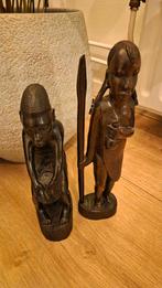 Afrikaanse houten beelden set, Ophalen, Gebruikt