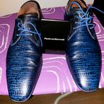 Floris van Bommel Blauwe Veterschoenen Maat 9.5, Blauw, Floris van Bommel, Ophalen of Verzenden, Zo goed als nieuw