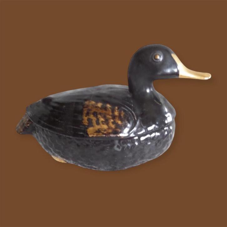 Michel Caugant Eenden Terrine - Vintage, Antiek en Kunst, Antiek | Keramiek en Aardewerk, Verzenden