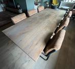 Eettafel met 6 stoelen, 200 cm of meer, 100 tot 150 cm, Rechthoekig, Zo goed als nieuw