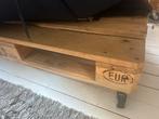 Europallet Salontafel met Wielen, Huis en Inrichting, Ophalen, Gebruikt, 100 tot 150 cm, Minder dan 50 cm