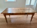 Mooie oude houten rechthoekige eettafel, Huis en Inrichting, Tafels | Eettafels, Ophalen, Gebruikt, 50 tot 100 cm, Vijf personen of meer