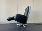 Zwarte leren elektrische relax fauteuil / relax stoel, Ophalen, Nvt, Nvt, Nvt
