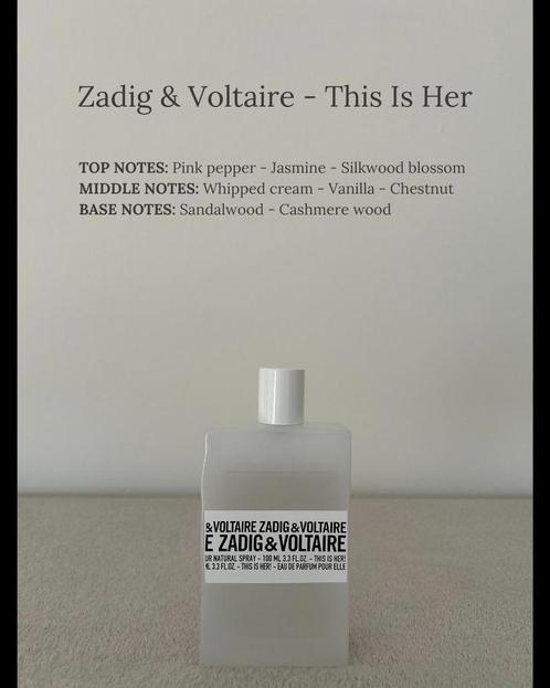 ZADIG & VOLTAIRE - THIS IS HER -> 2-5-10 ml, Sieraden, Tassen en Uiterlijk, Uiterlijk | Parfum, Nieuw, Verzenden