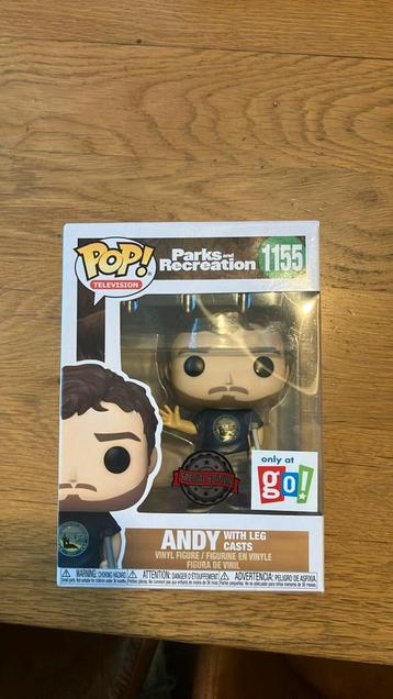 Funko Pop #1155 Parks and Recreation Andy – Special Edition beschikbaar voor biedingen