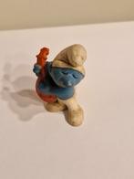 Muzieksmurf met gitaar - Vintage Smurfenbeeldje mr 20013.3, Verzamelen, Smurfen, Ophalen of Verzenden, Gebruikt, Muzieksmurf, Poppetje, Figuurtje of Knuffel