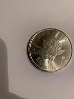 Canadese zilveren maple leaf 5 dollar munt 9999fijn zilver, Ophalen of Verzenden, Losse munt