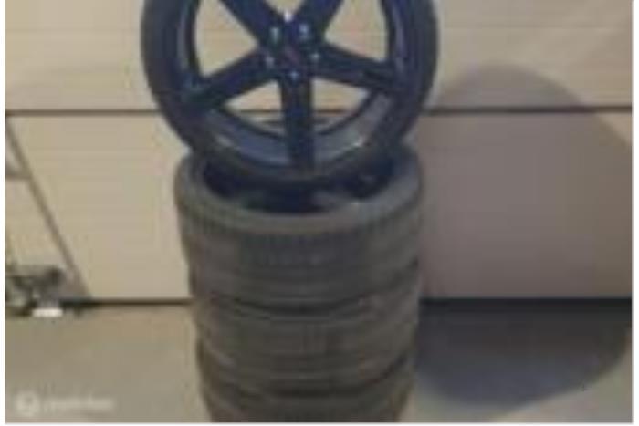 Sportvelgenset + banden van een Audi A5, Auto-onderdelen, Banden en Velgen, Personenwagen, Gebruikt, 3 maanden garantie, Ophalen of Verzenden