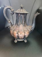 Antiek. Sheffield Pleet Koffiepot circa 1870 ..meloen model, Antiek en Kunst, Antiek | Tin, Ophalen of Verzenden