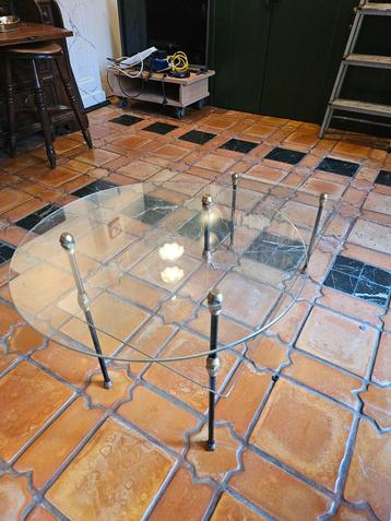 Glazen salontafel (model jaren 50) beschikbaar voor biedingen