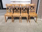 4 eettafel/kamer stoelen INGOLF van Ikea, Ophalen, Gebruikt, Wit, Vier