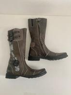 G502 Twins mt. 38 hoge laarzen schoenen taupe grijs/bruin, Hoge laarzen, Ophalen of Verzenden, Zo goed als nieuw, Twins