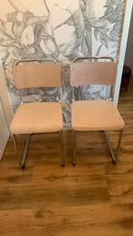 2 gispen stoelen model 101, Huis en Inrichting, Ophalen, Gebruikt, Twee, Wit