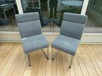 2x eettafel stoel kleur vergrijst blauw i.z.g.s., Ophalen, Twee, Blauw, Zo goed als nieuw