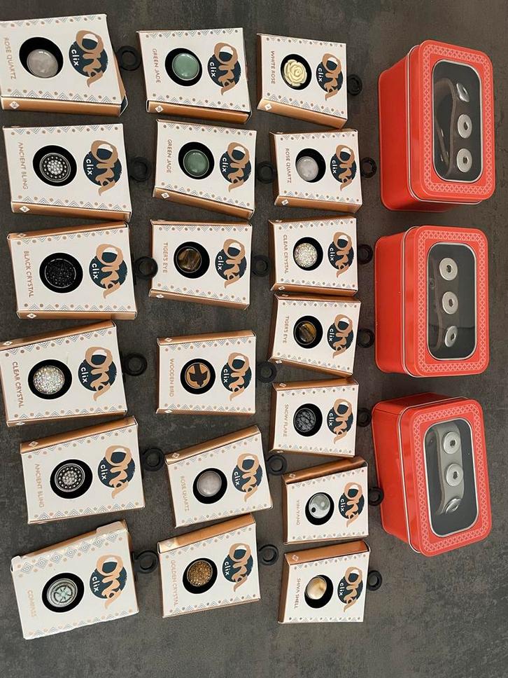 Clix Armbanden + Stenen Verzameling, Sieraden, Tassen en Uiterlijk, Armbanden, Nieuw, Overige materialen, Overige kleuren, Met edelsteen