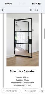 Zwarte binnendeur mr. Noir, Ophalen, 80 tot 100 cm, Binnendeur, Minder dan 200 cm