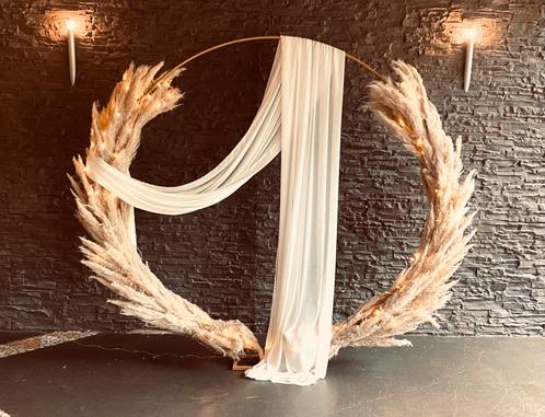 PAMPAS BACKDROP TE HUUR V.A. €125,-, Hobby en Vrije tijd, Feestartikelen | Verhuur, Zo goed als nieuw, Ophalen