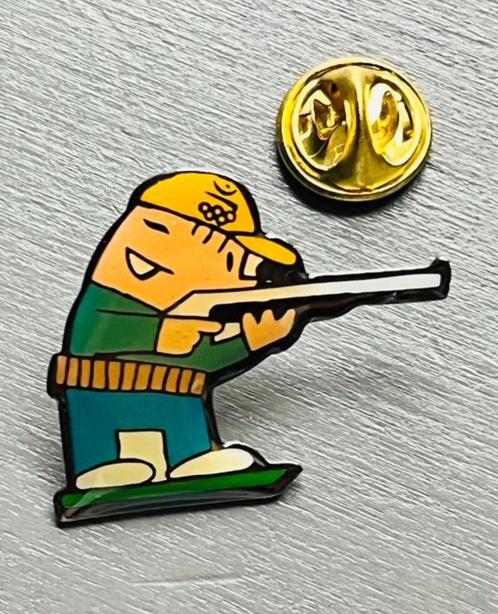 Cobi Schutter pin - schietsport - kleiduif - schieten, Verzamelen, Speldjes, Pins en Buttons, Zo goed als nieuw, Ophalen of Verzenden