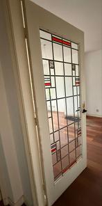 Glas in lood deur - 83x210cm, Doe-het-zelf en Verbouw, Deuren en Horren, Ophalen, Gebruikt, 80 tot 100 cm, Binnendeur