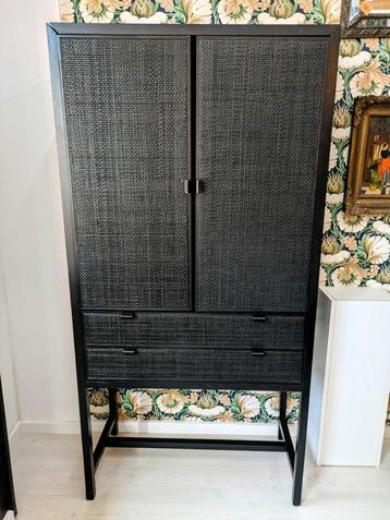 Rotan Kast Zwart Webbing beschikbaar voor biedingen