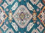 Handgeknoopt Perzisch wol Kazak petrol tapijt 250x304cm, 200 cm of meer, Nieuw, 200 cm of meer, Overige kleuren