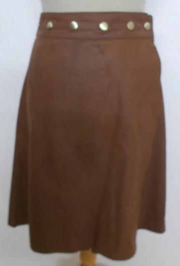 Stoere echt leren bruine soepele wikkel rok van Finest! L/XL beschikbaar voor biedingen