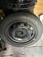 Winterbanden Fulda 195/55 R16 op velg - Peugeot 208, Auto-onderdelen, Banden en Velgen, Ophalen, Gebruikt, 16 inch, Banden en Velgen