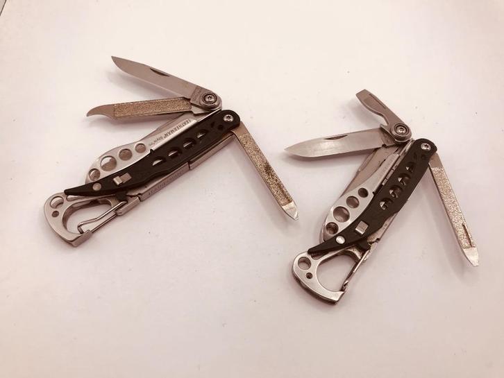 2x Leatherman Style PS Modded Mini Multitool Retired READ, Caravans en Kamperen, Kampeergereedschap, Gebruikt, Ophalen of Verzenden