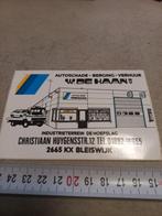 Autoschade berging w de haan Bleiswijk, Verzamelen, Stickers, Ophalen of Verzenden, Zo goed als nieuw