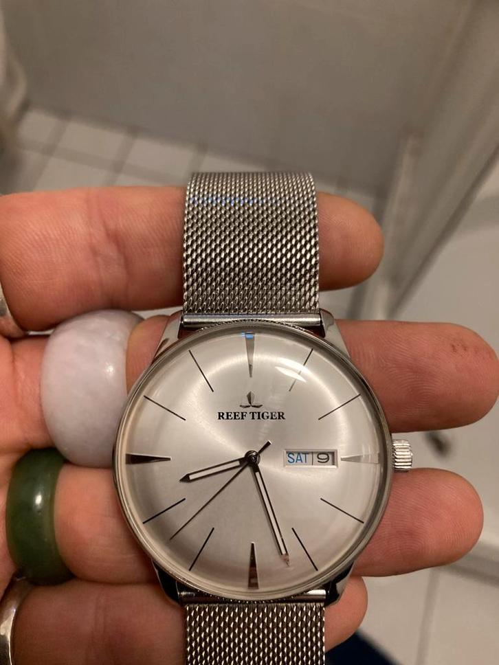 Reef Tiger Classic Vintage RGA8239 5 ATM, Sieraden, Tassen en Uiterlijk, Horloges | Dames, Zo goed als nieuw, Overige merken, Leer