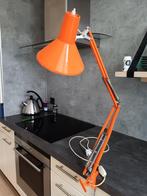 vintage oranje bureau lamp, Ophalen of Verzenden, Gebruikt, Metaal, Minder dan 50 cm