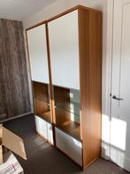 Hülsta Mento Vitrinekast 218x70x42 cm – Design Kast 2x, Huis en Inrichting, Ophalen, Strak, Met deur(en), 50 tot 100 cm