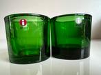 2 Iittala KIVI Marimekko Waxinelichthouder~Kartio Green, Ophalen of Verzenden, Zo goed als nieuw, Overige materialen, Minder dan 25 cm