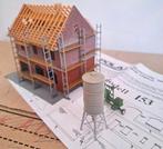 POLA 153 HUIS IN AANBOUW, Hobby en Vrije tijd, Modeltreinen | H0, Overige merken, Gelijkstroom of Wisselstroom, Brug, Tunnel of Gebouw