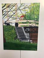 Brug bij Raadhuisplein Vreeswijk, Antiek en Kunst, Ophalen of Verzenden