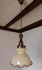 Opaline melkglas hanglamp vintage set van drie, Antiek en Kunst, Antiek | Lampen, Ophalen of Verzenden