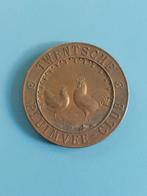 Penning 1901 twentse pluimveeclub 1e prijs, Postzegels en Munten, Penningen en Medailles, Ophalen of Verzenden, Brons, Nederland