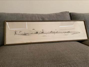 Tekening Voedsel dropping na WWII Rotterdam mei 1945 beschikbaar voor biedingen