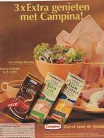 Retro reclame 1997 Campina zuivel roomfris feestdagen, Verzamelen, Retro, Verzenden, Overige typen