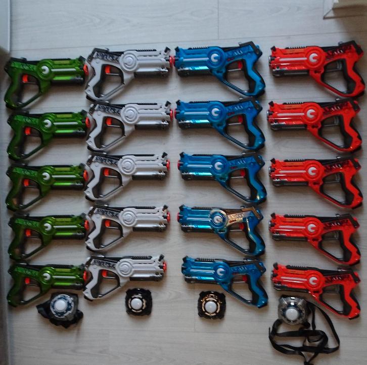 Lasergame huren (20 guns), Hobby en Vrije tijd, Feestartikelen | Verhuur, Nieuw, Verjaardag, Ophalen