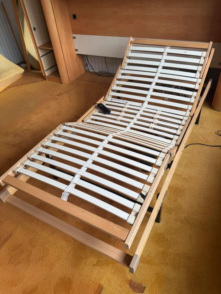 Elektrische bedbodem 90x200 cm – Alles werkt naar behoren, Huis en Inrichting, Slaapkamer | Matrassen en Bedbodems, Zo goed als nieuw