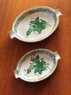 2x Herend Hungary porselein asbakjes/schaaltje"Apponyi vert", Ophalen of Verzenden
