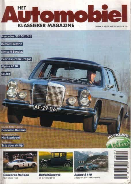 Automobiel 2 2004 : Mercedes Benz 300 SEL - Renault Alpine, Boeken, Auto's | Folders en Tijdschriften, Gelezen, Algemeen, Ophalen of Verzenden