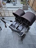 Bugaboo Donkey Twin | Grijs/zwart, inclusief accesoires, Kinderen en Baby's, Kinderwagens en Combinaties, Ophalen, Gebruikt, Verstelbare duwstang