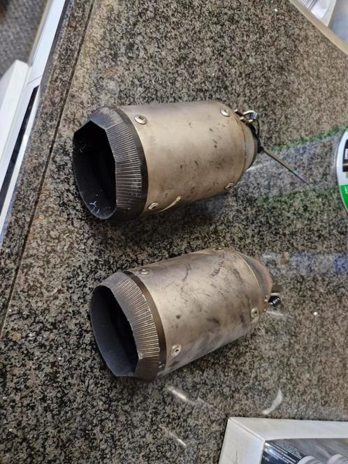 Suzuki Dubbele dempers met losse db killers, Motoren, Onderdelen | Merk-onafhankelijk, Ophalen of Verzenden