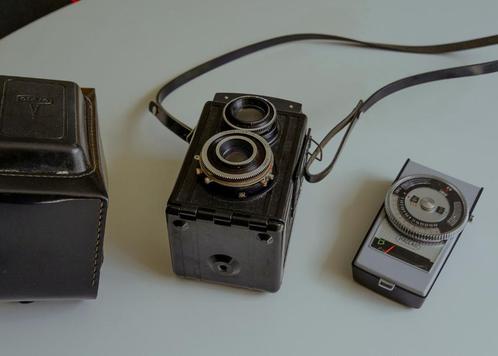 Lubitel 2 + Pallas Lichtmeter, Audio, Tv en Foto, Fotocamera's Analoog, Zo goed als nieuw, Spiegelreflex, Overige Merken, Ophalen of Verzenden
