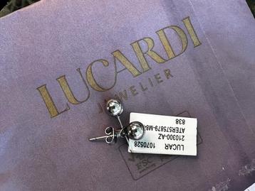 Lucardi Zilverkleurige Bolletjes Oorbellen - Nieuw beschikbaar voor biedingen