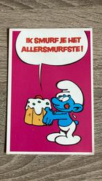 Oude ansichtkaart De Smurfen Smulsmurf, Verzamelen, Smurfen, Ophalen of Verzenden, Zo goed als nieuw, Smulsmurf, Gebruiksvoorwerp