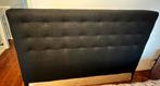 Headboard Bed Vallavik Ikea, Huis en Inrichting, Ophalen, Zwart, Tweepersoons, Zo goed als nieuw